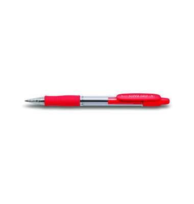 Kugelschreiber SUPER GRIP BPGP-10R-M-R, rot, 0,4mm, nachf&uuml;llbar