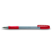 Kugelschreiber BPS-GP rot/transparent 0,35 mm mit Kappe