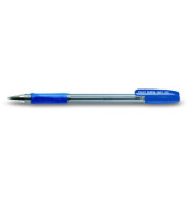 Kugelschreiber BPS-GP blau/transparent 0,5 mm mit Kappe