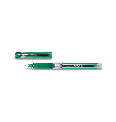 Tintenroller Hi-Tecpoint V5 Grip BXGPN-V5 grün/transparent 0,3 mm mit Kappe