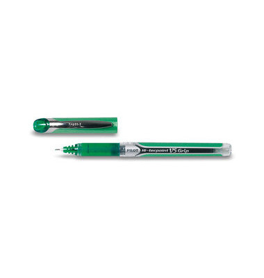 Tintenroller Hi-Tecpoint V5 Grip BXGPN-V5 grün/transparent 0,3 mm mit Kappe Tintenroller Hi-Tecpoint V5 Grip BXGPN-V5 grün/transparent 0,3 mm mit Kappe