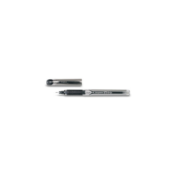 12 Stück Pilot Tintenroller Hi-Tecpoint V5 Grip BXGPN-V5 schwarz/transparent 0,3 mm mit Kappe 4902505279690 Pilot