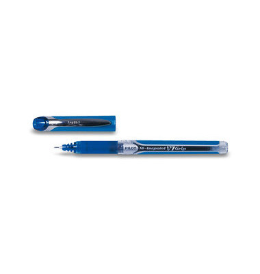 Tintenroller Hi-Tecpoint V7 Grip BXGPN-V7 blau/transparent 0,5 mm mit Kappe