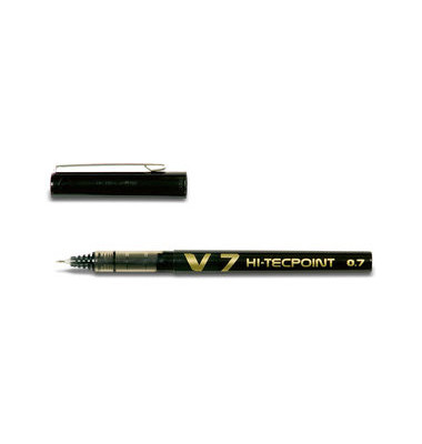 Tintenroller HI-Tecpoint-V7 transparent/schwarz 0,35 mm 