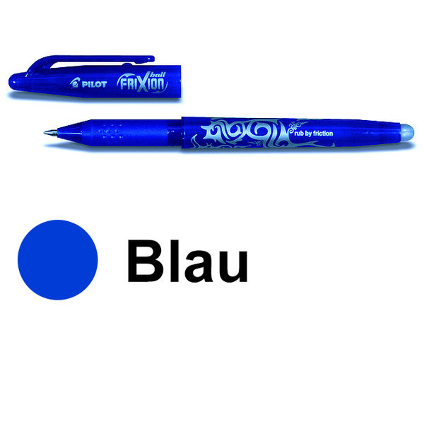 2 PILOT FRIXION ball Tintenroller Schreibfarbe blau 0,4 mm fein korrigierbar