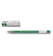 Gelschreiber G-Tec C4, 2502004, transparent (Schreibfarbe: gr&uuml;n/transparent), 0,2mm, mit Kappe, nachf&uuml;llbar
