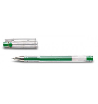 Gelschreiber G-Tec C4, 2502004, transparent (Schreibfarbe: gr&uuml;n/transparent), 0,2mm, mit Kappe, nachf&uuml;llbar