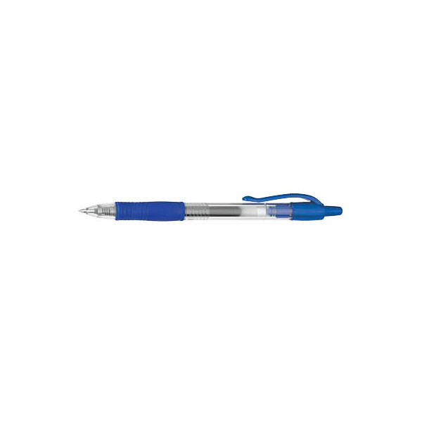 12 Stück Pilot Gelschreiber G-2 BL-G2-5 blau/transparent 0,3 mm mit Druckmechanik 4902505163128 Pilot