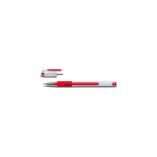 12 Stück Pilot Gelschreiber G-1 Grip BLGP-G1-10 rot 0,6 mm mit Kappe 4902505209819 Pilot