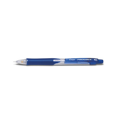 Druckbleistift Progrex BEGREEN, 3071703, H&auml;rte HB, 0,5mm, blau/transparent, mit Radiergummi