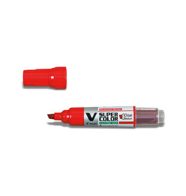 Permanentmarker V SUPER COLOR BEGREEN, 4035702, rot, 2,2-5,2mm Keilspitze