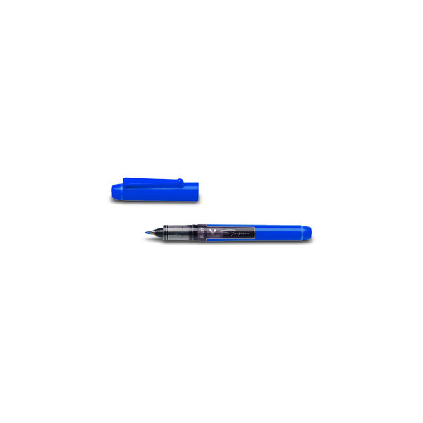 12 Stück Pilot Faserschreiber V Sign Pen SW-VSP blau 0,6 mm mit Kappe 4902505134678 Pilot