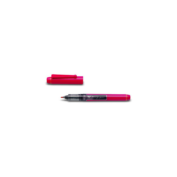 12 Stück Pilot Faserschreiber V Sign Pen SW-VSP rot 0,6 mm mit Kappe 4902505134661 Pilot