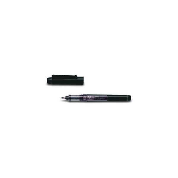 12 Stück Pilot Faserschreiber V Sign Pen SW-VSP schwarz 0,6 mm mit Kappe 4902505134654 Pilot