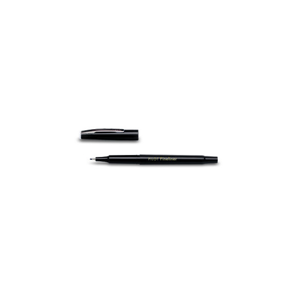 12 Stück Pilot Fineliner SW-PPF schwarz 0,4 mm mit Kappe 4902505085949 Pilot