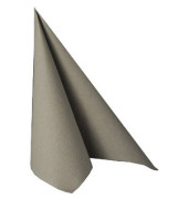 Servietten 10822, grau / Uni, 3-lagig, 40x40cm