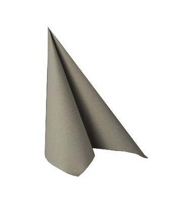 Servietten 10822, grau / Uni, 3-lagig, 40x40cm