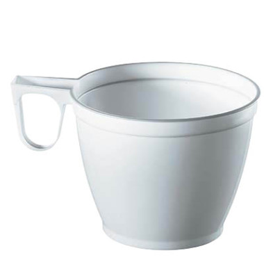 Kunststoff-Tassen PS 0,18 L weiß D:7,8 H:6cm