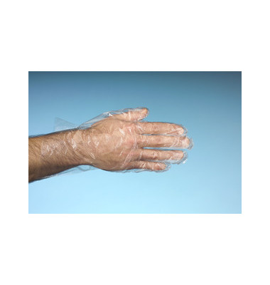 Handschuh LDPE 20my Herren transparent L unsteril 500 Stück Handschuh LDPE 20my Herren transparent L unsteril 500 Stück
