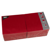 Servietten 12483, rot / Uni, 3-lagig, 33x33cm