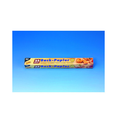 Backpapier Pap.veredelt 43g/qm braun 39cmx25m Faltsch. Backpapier Pap.veredelt 43g/qm braun 39cmx25m Faltsch.