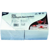 Servietten 2-lagig 1/4 Falz Tissue weiß