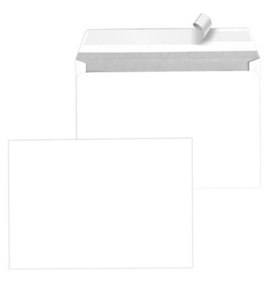 Versandtaschen TopSTAR 08905030, C5, ohne Fenster, haftklebend, 100g, hochweiß