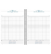 Buchkalender 29652-25CB, Time 29, schwarz, 1 Tag / 1 Seite, 210x297mm (A4), 2024