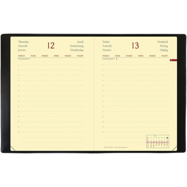 3371010305056 - Taschenkalender 617014Q DAILY schwarz 1 Tag 1 Seite 88x13cm (A6) 2025 3371010305056 Quo Vadis 3371010305056 - Taschenkalender 617014Q DAILY schwarz 1 Tag 1 Seite 88x13cm (A6) 2025 3371010305056 Quo Vadis