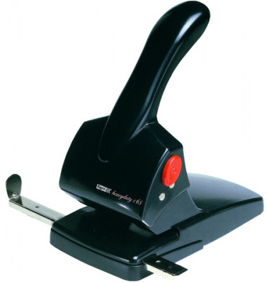 Registratur-Locher HDC65 schwarz 6,5mm 65 Blatt mit Anschlagschiene Registratur-Locher HDC65 schwarz 6,5mm 65 Blatt mit Anschlagschiene