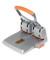 Registraturlocher 4-fach HDC150/4 23223100, silber, bis 15mm 150 Blatt, mit Anschlagschiene