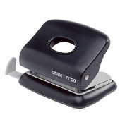 Bürolocher FC20 23256400, schwarz, bis 2mm 20 Blatt, mit Anschlagschiene