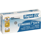 Heftklammern High Performance Strong 24/6, 24855800, Stahldraht verzinkt, Heftleistung 30 Blatt max.