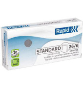 Heftklammern Standard 26/6, 24861800, Stahldraht verzinkt, Heftleistung 20 Blatt max.