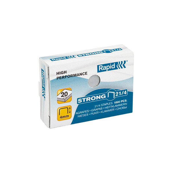 7313468634001 - Heftklammern High Perfomance Strong 21 4 24863400 Stahldraht verzinkt Heftleistung 20 Blatt max 7313468634001 1000 Stück