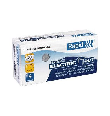 Heftklammern Strong Electric 24868200, Stahldraht verzinkt, 44/7, Heftleistung 30 Blatt max. 