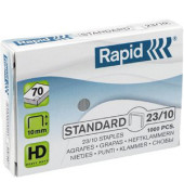 Heftklammern Standard 24869300, Stahldraht verzinkt, 23/10, Heftleistung 70 Blatt max. 