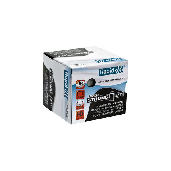 7313468715007 - Heftklammern Extra High Performance Super Strong 9 14 24871500 Stahldraht verzinkt Heftleistung 110 Blatt max 7313468715007  5000 Stück