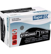 Heftklammern Super Strong 24890400, Stahldraht vernickelt, 73/10, Heftleistung 40 Blatt max. 