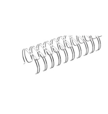 Drahtbinderücken Ring Wire 320950623 silber 2:1 23 Ringe auf A4 75 Blatt 9,5mm 100 Stück Drahtbinderücken Ring Wire 320950623 silber 2:1 23 Ringe auf A4 75 Blatt 9,5mm 100 Stück