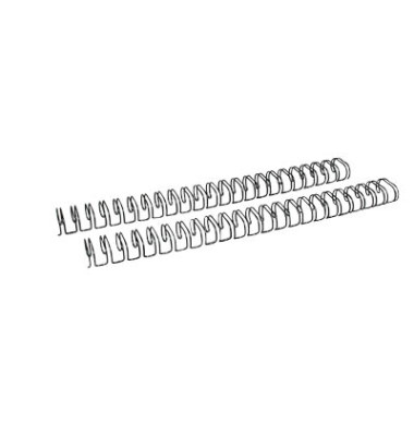 Drahtbinderücken Ring Wire 321430123 schwarz 2:1 23 Ringe auf A4 120 Blatt 14,3mm 50 Stück Drahtbinderücken Ring Wire 321430123 schwarz 2:1 23 Ringe auf A4 120 Blatt 14,3mm 50 Stück
