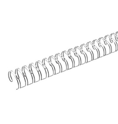 Drahtbinderücken Ring Wire 321430623 silber 2:1 23 Ringe auf A4 120 Blatt 14,3mm 50 Stück Drahtbinderücken Ring Wire 321430623 silber 2:1 23 Ringe auf A4 120 Blatt 14,3mm 50 Stück