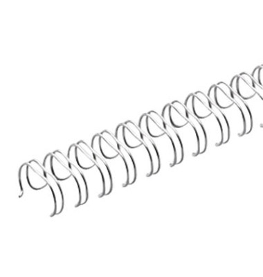 Drahtbinderücken Ring Wire 321600623 silber 2:1 23 Ringe auf A4 135 Blatt 16mm 50 Stück Drahtbinderücken Ring Wire 321600623 silber 2:1 23 Ringe auf A4 135 Blatt 16mm 50 Stück