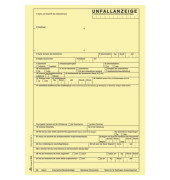 Unfallanzeige 2865 f&uuml;r Arbeitsunfall A4 selbstdurchschreibend 1x 5 Blatt