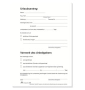 Rnk Urlaubsantrag 2915 A5 1x 50 Blatt Burobedarf Thuringen