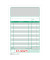 Kassenblock 2952F mit Nummerierung zweifarbig 15x10cm 2x 50 Blatt oben geheftet