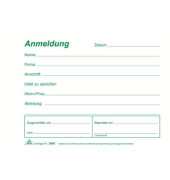 Besucheranmeldung 3040, A6 quer, 1x 50 Blatt