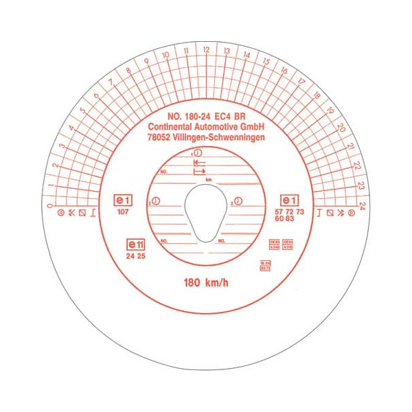 RNK 3099 1 Stück Aufbewahrungsbehälter für Diagrammscheiben Durchmesser 13 cm Kunststoff