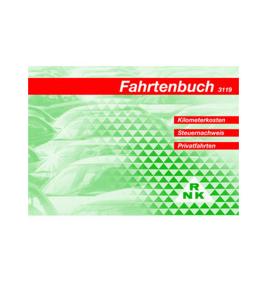 Fahrtenbuch 3119 A6 für PKW 32 Blatt