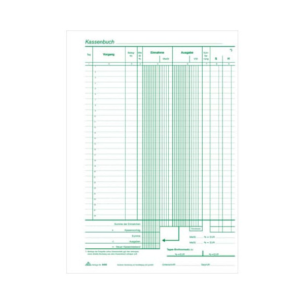 4002871315500 - Kassenbuch 3155 A4 selbstdurchschreibend 2 x 40 Blatt 4002871315500 RNK